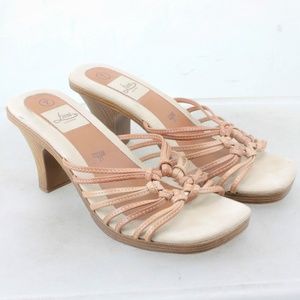 Fioni Leather Dress Strap Open Toe